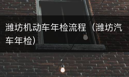 潍坊机动车年检流程（潍坊汽车年检）