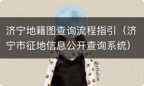 济宁地籍图查询流程指引（济宁市征地信息公开查询系统）