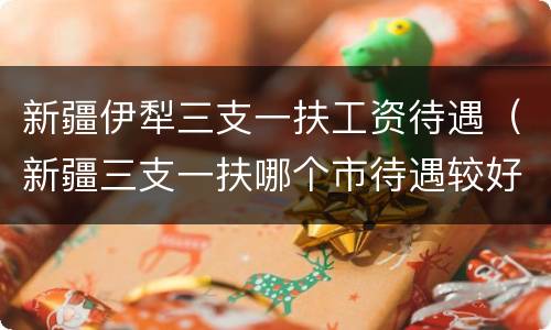 新疆伊犁三支一扶工资待遇（新疆三支一扶哪个市待遇较好）