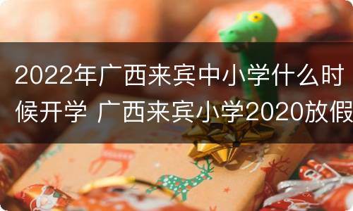 2022年广西来宾中小学什么时候开学 广西来宾小学2020放假时间