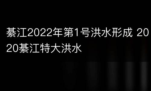 綦江2022年第1号洪水形成 2020綦江特大洪水