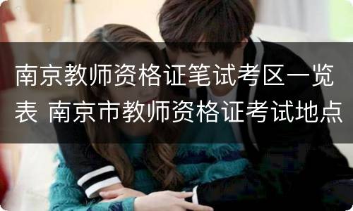 南京教师资格证笔试考区一览表 南京市教师资格证考试地点