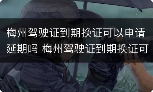 梅州驾驶证到期换证可以申请延期吗 梅州驾驶证到期换证可以申请延期吗要多久