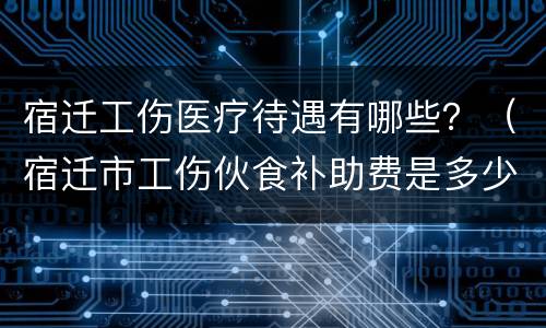 宿迁工伤医疗待遇有哪些？（宿迁市工伤伙食补助费是多少）