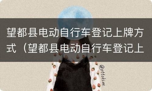 望都县电动自行车登记上牌方式（望都县电动自行车登记上牌方式是什么）