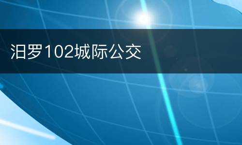 汨罗102城际公交
