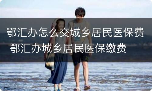 鄂汇办怎么交城乡居民医保费 鄂汇办城乡居民医保缴费
