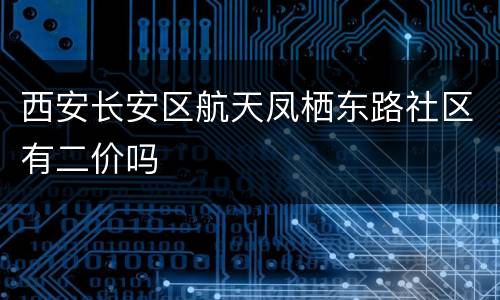 西安长安区航天凤栖东路社区有二价吗