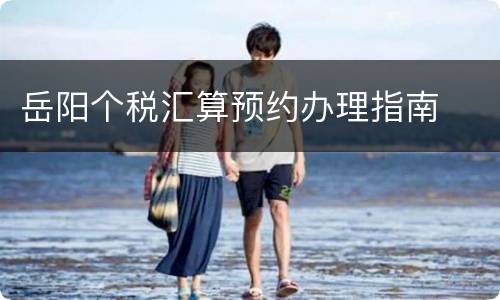 岳阳个税汇算预约办理指南