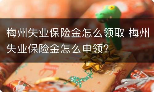 梅州失业保险金怎么领取 梅州失业保险金怎么申领?