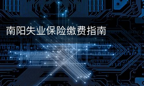 南阳失业保险缴费指南