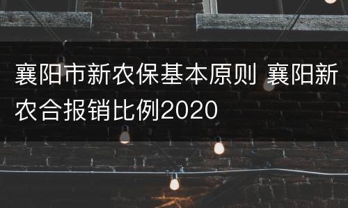 襄阳市新农保基本原则 襄阳新农合报销比例2020