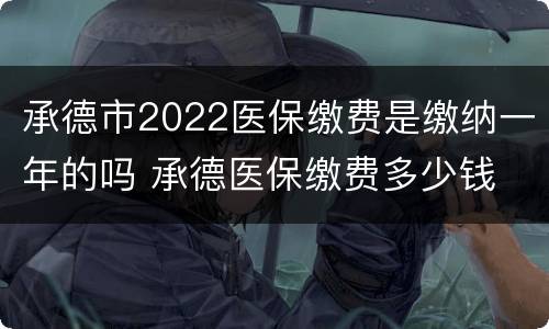 承德市2022医保缴费是缴纳一年的吗 承德医保缴费多少钱