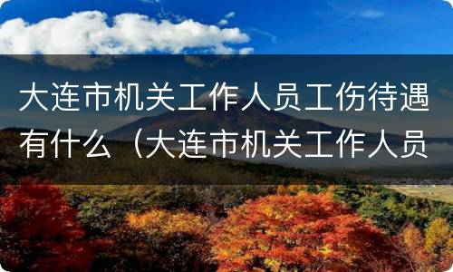 大连市机关工作人员工伤待遇有什么（大连市机关工作人员工伤待遇有什么规定）