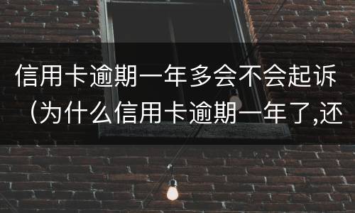 信用卡逾期一年多会不会起诉（为什么信用卡逾期一年了,还不起诉）