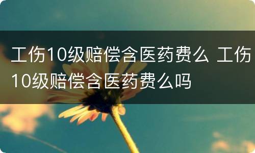 工伤10级赔偿含医药费么 工伤10级赔偿含医药费么吗