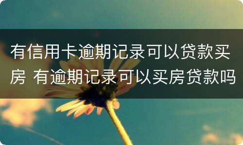 有信用卡逾期记录可以贷款买房 有逾期记录可以买房贷款吗