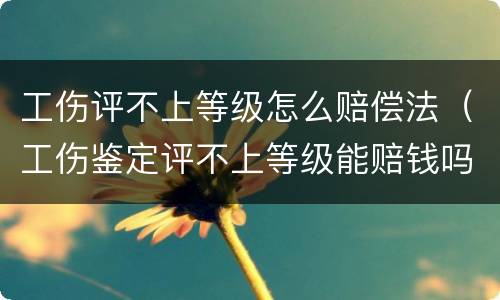 工伤评不上等级怎么赔偿法（工伤鉴定评不上等级能赔钱吗）