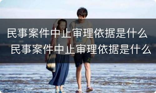 民事案件中止审理依据是什么 民事案件中止审理依据是什么规定