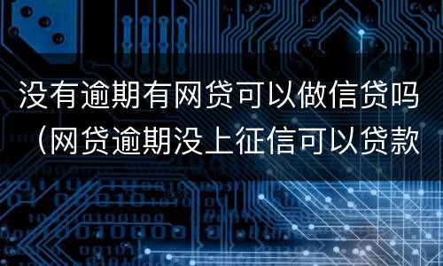 没有逾期有网贷可以做信贷吗（网贷逾期没上征信可以贷款吗）