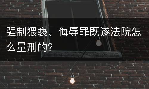 强制猥亵、侮辱罪既遂法院怎么量刑的？