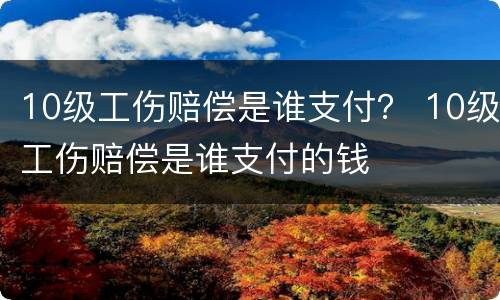 10级工伤赔偿是谁支付？ 10级工伤赔偿是谁支付的钱