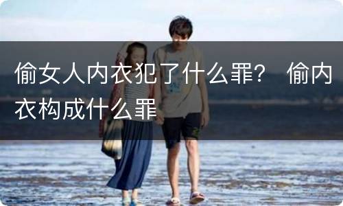 偷女人内衣犯了什么罪？ 偷内衣构成什么罪
