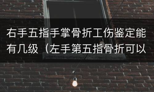 右手五指手掌骨折工伤鉴定能有几级（左手第五指骨折可以伤残等级鉴定吗）