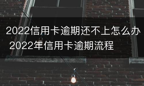 2022信用卡逾期还不上怎么办 2022年信用卡逾期流程