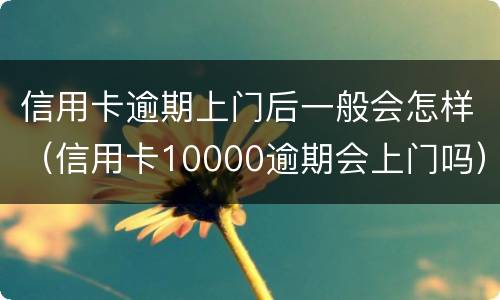 信用卡逾期上门后一般会怎样（信用卡10000逾期会上门吗）