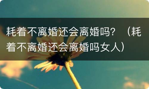 耗着不离婚还会离婚吗？（耗着不离婚还会离婚吗女人）