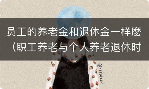 员工的养老金和退休金一样麽（职工养老与个人养老退休时拿的工资一样吗）