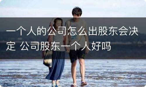 一个人的公司怎么出股东会决定 公司股东一个人好吗