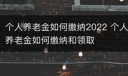 个人养老金如何缴纳2022 个人养老金如何缴纳和领取