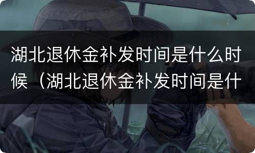 湖北退休金补发时间是什么时候（湖北退休金补发时间是什么时候的）