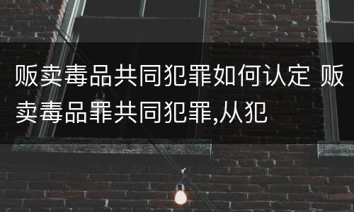贩卖毒品共同犯罪如何认定 贩卖毒品罪共同犯罪,从犯