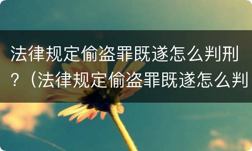法律规定偷盗罪既遂怎么判刑?（法律规定偷盗罪既遂怎么判刑的）