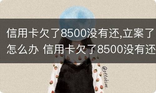 信用卡欠了8500没有还,立案了怎么办 信用卡欠了8500没有还,立案了怎么办理