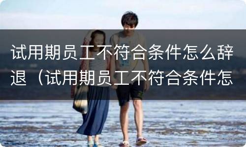 试用期员工不符合条件怎么辞退（试用期员工不符合条件怎么辞退员工）