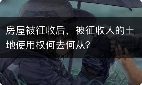房屋被征收后，被征收人的土地使用权何去何从？