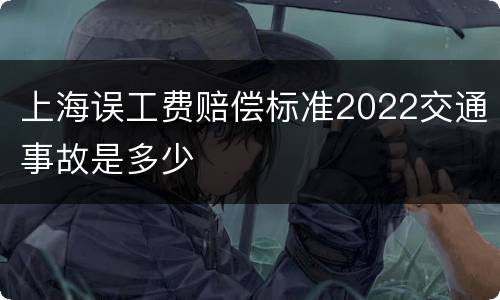 上海误工费赔偿标准2022交通事故是多少
