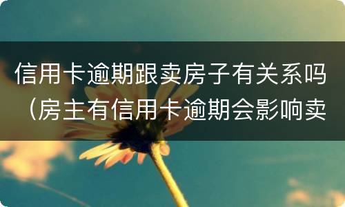 信用卡逾期跟卖房子有关系吗（房主有信用卡逾期会影响卖房子过户吗）