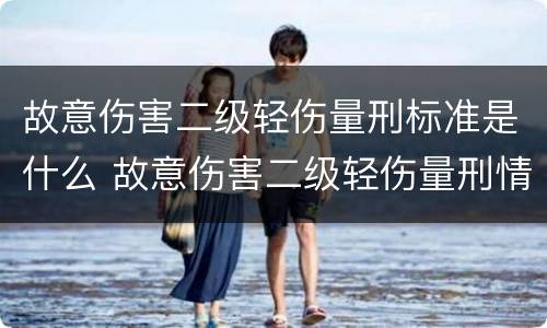 故意伤害二级轻伤量刑标准是什么 故意伤害二级轻伤量刑情节