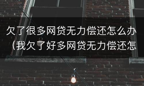 欠了很多网贷无力偿还怎么办（我欠了好多网贷无力偿还怎么办）