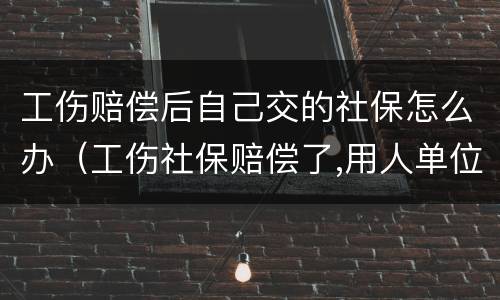 工伤赔偿后自己交的社保怎么办（工伤社保赔偿了,用人单位还赔偿吗）