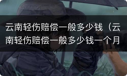 云南轻伤赔偿一般多少钱（云南轻伤赔偿一般多少钱一个月）