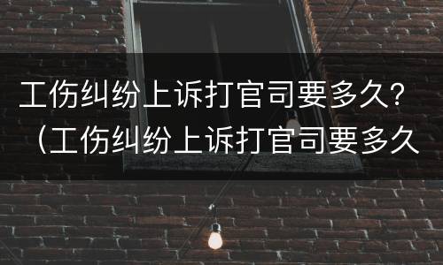 工伤纠纷上诉打官司要多久？（工伤纠纷上诉打官司要多久开庭）