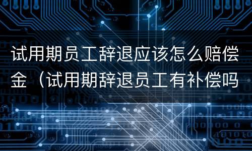 试用期员工辞退应该怎么赔偿金（试用期辞退员工有补偿吗）