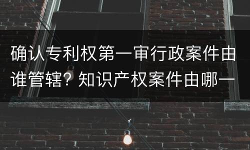 确认专利权第一审行政案件由谁管辖? 知识产权案件由哪一级人民法院管辖
