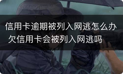 信用卡逾期被列入网逃怎么办 欠信用卡会被列入网逃吗